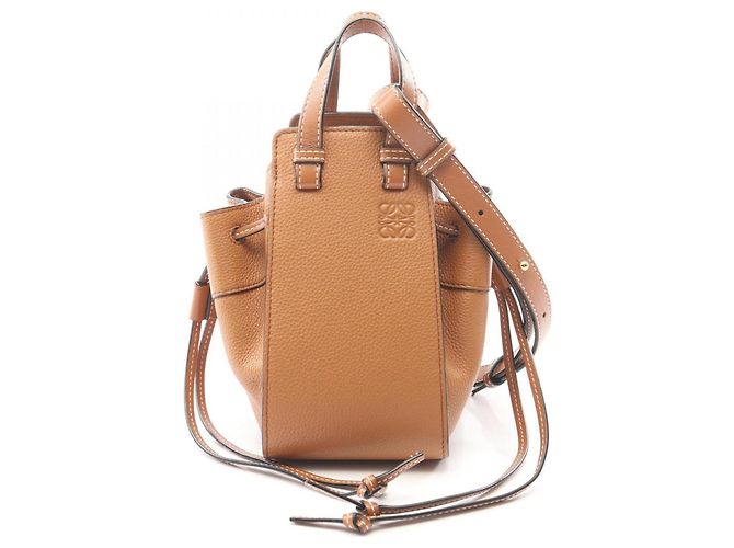Sac à cordon Loewe Hammock Mini Marron