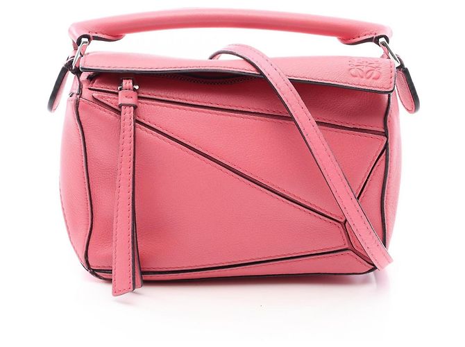 Borsa 2-Way Loewe Puzzle Bag Mini Rosa