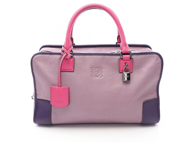 Bolsa Loewe Amazona 36 Rosa Roxo
