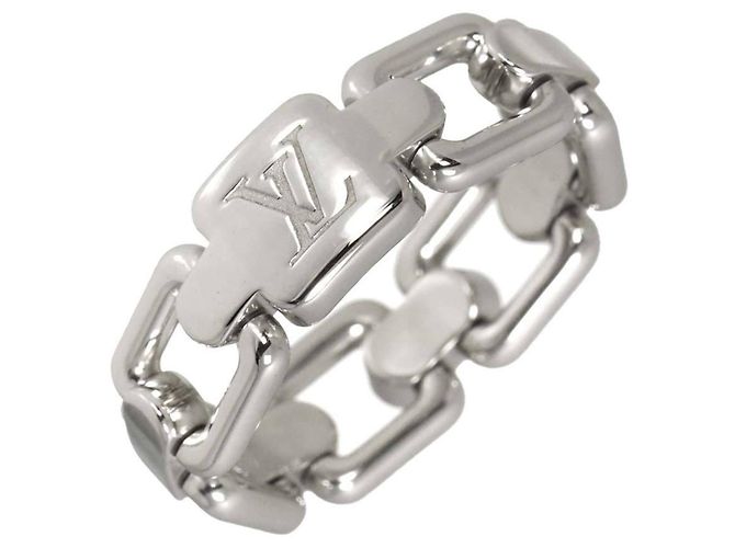 Anillo Berg Chain Attraction en oro blanco de 18K Louis Vuitton