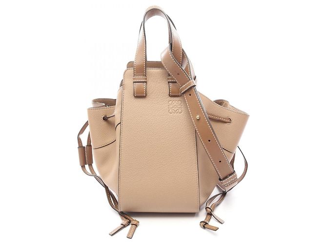 Borsa a 2 modi Loewe Hammock Small Marrone Beige