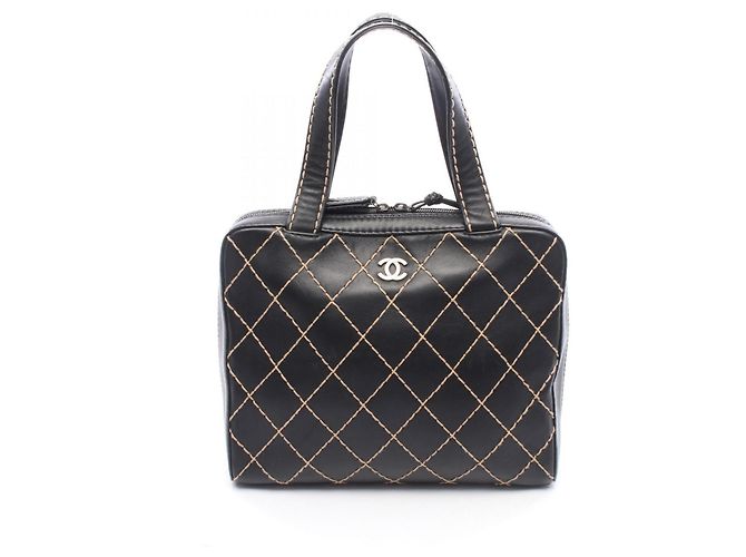 Sac cabas Chanel Wild Stitch Noir