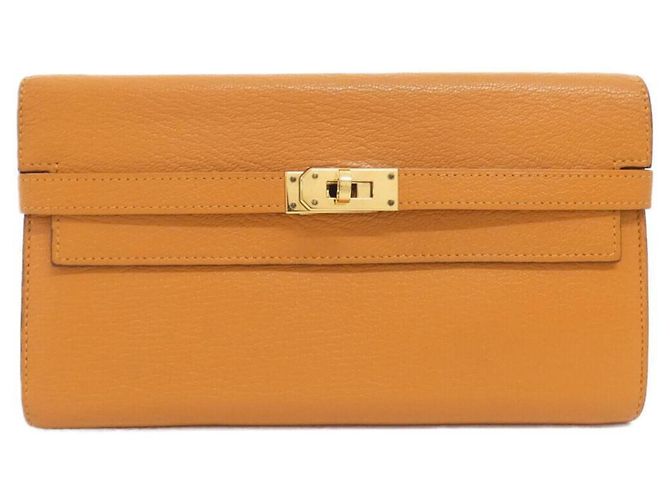 Hermès Hermes Kelly Classic Long Wallet Orange