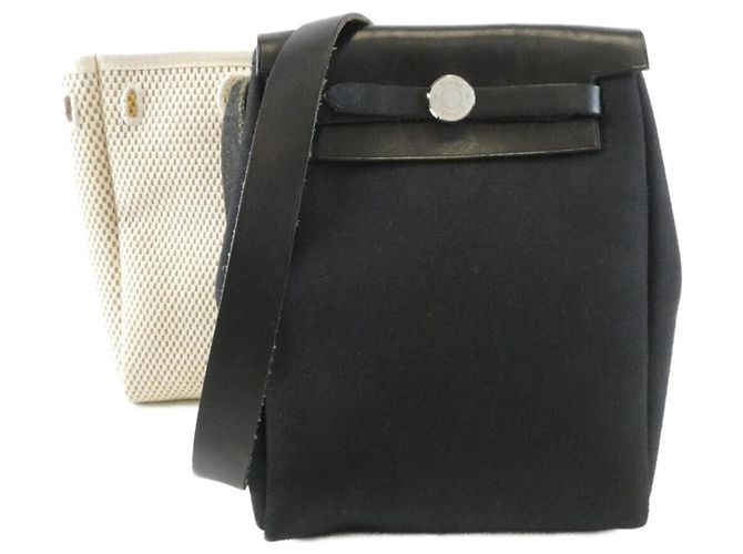 Hermès Bolsa de ombro Hermes Herbag TPM Preto