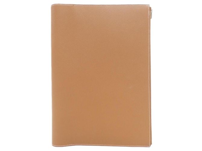 Hermès Hermes EA Zip A4 Notebook Cover Golden 
