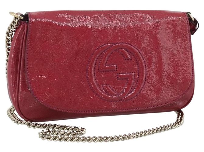 Gucci Soho Chain Patent Medium Rosa
