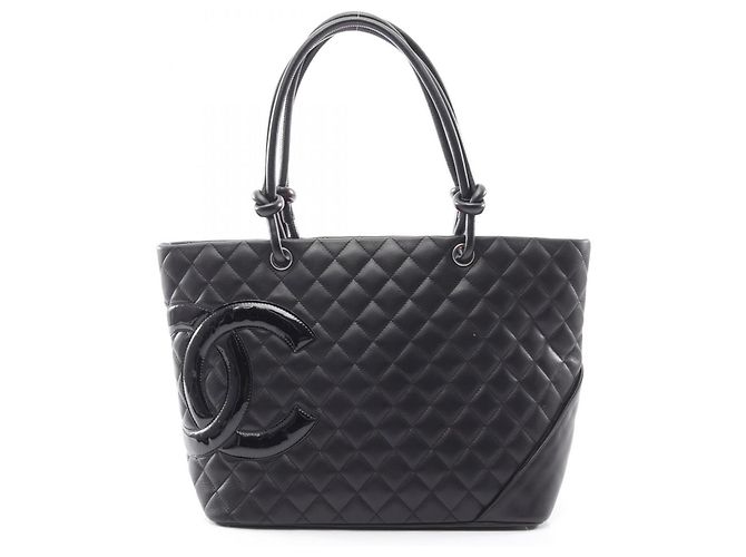 Borsa Tote Large Chanel Cambon Line Nero