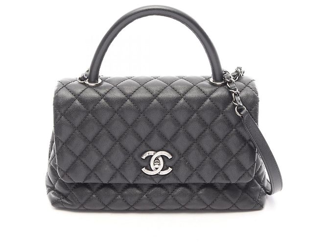 Borsa Chanel Coco Handle 29 Top Flap Nero