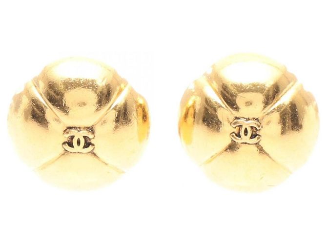 Orecchini Chanel Coco Mark Clover D'oro 