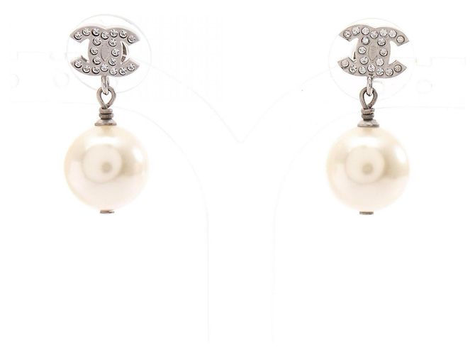 Orecchini pendenti Chanel Coco Mark D'oro Crudo