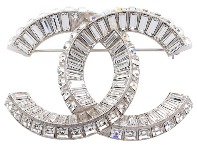 Spilla Chanel Coco Mark Argento 