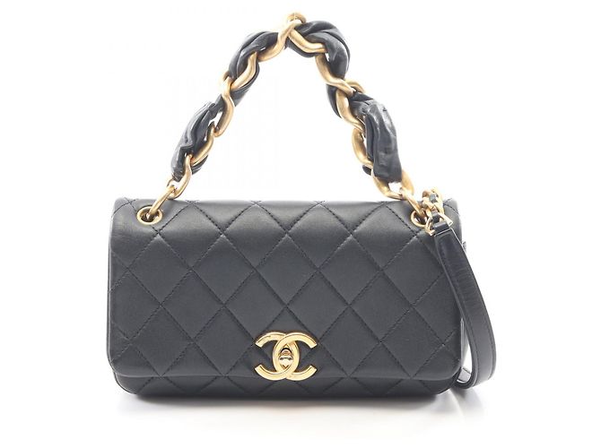 Borsa a Spalla 2-Way Matelassé Chanel Blu navy