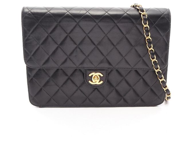 Borsa a Spalla Chanel Matelassé Single Flap Nero
