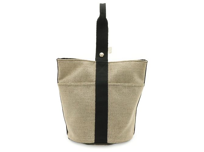 Hermès Borsa Hermes Saxon MM Nero Beige