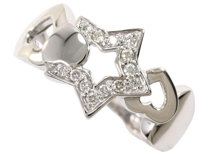 Autre Marque 18K Weißgold-Ring mit Diamant Golden
