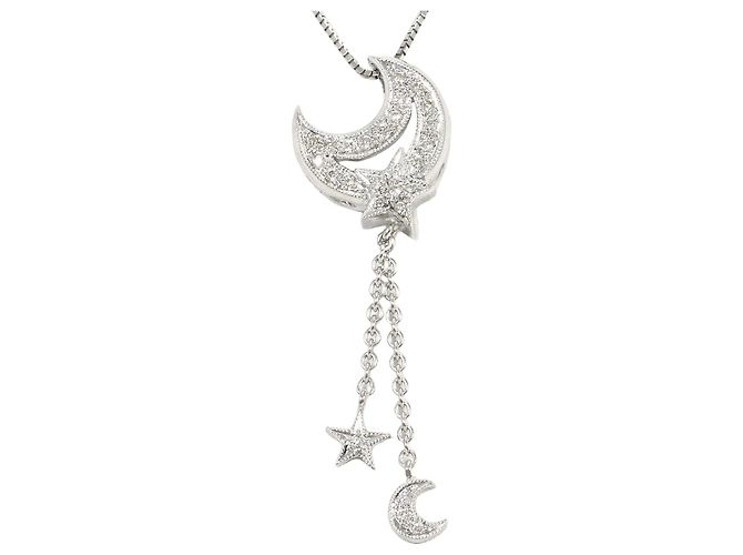 Autre Marque Collana in oro bianco 18K e diamanti D'oro