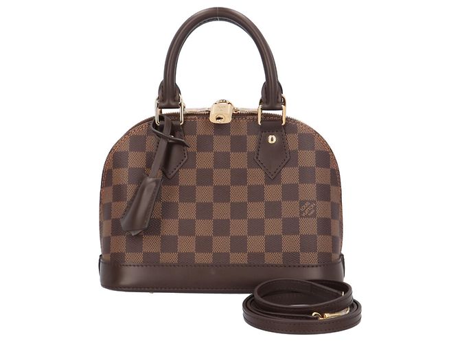 Bolsa de Ombro Louis Vuitton Alma BB Damier Marrom