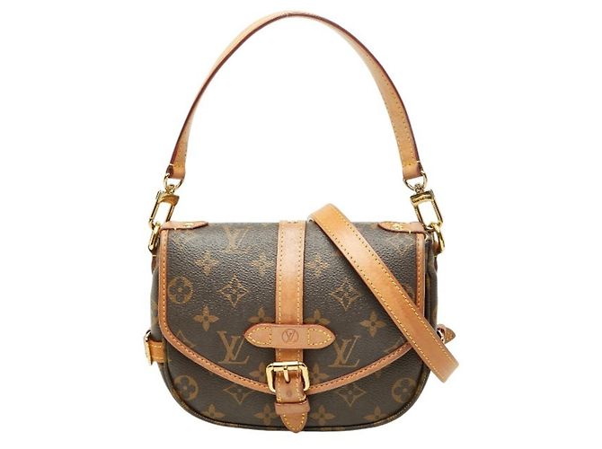 Louis Vuitton Monogram Saumur BB Handtasche Braun