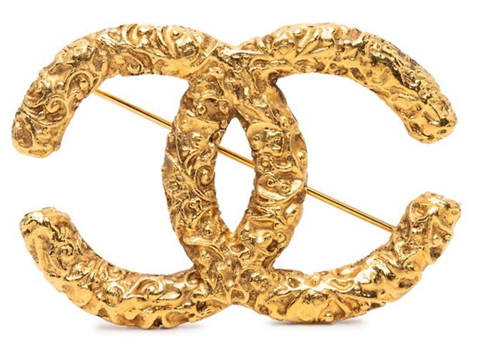 Spilla Chanel Coco Mark Lava D'oro