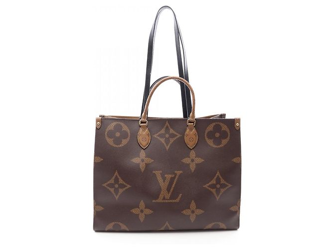 Borsa Louis Vuitton OnTheGo GM Monogram Giant/Reverse Marrone