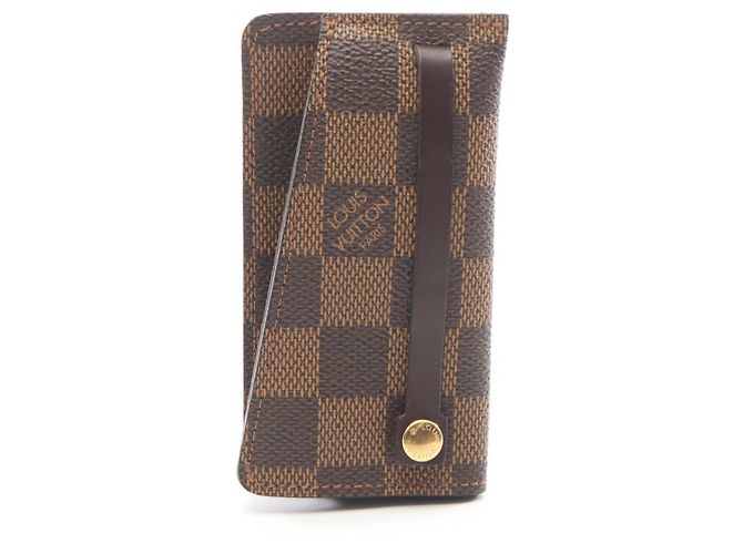 Louis Vuitton Clochette PM Damier Ebene Key Case Brown
