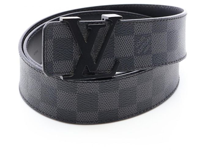 Louis Vuitton Gürtel LV Initial Damier Graphite Schwarz