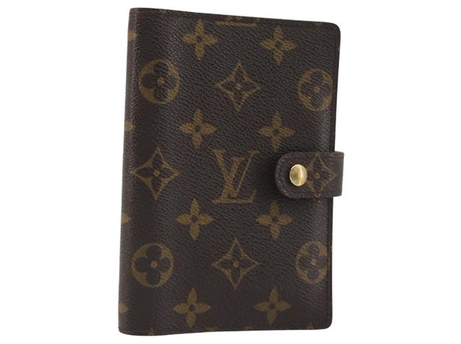 LOUIS VUITTON Monogram Agenda PM Day Planner Cover R20005 LV Auth BA14537 Monogramma
