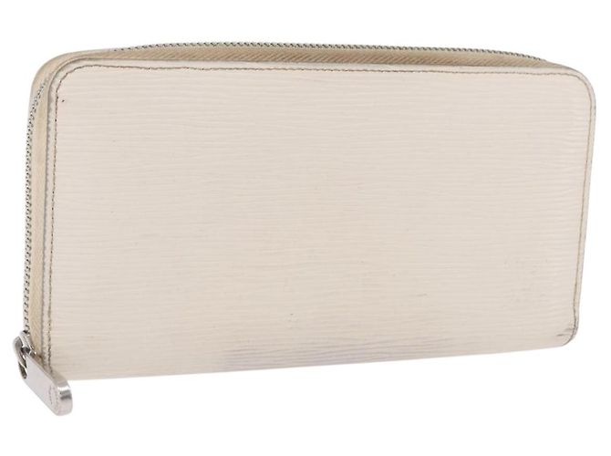 LOUIS VUITTON Epi Zippy Wallet Long Wallet White M6007J LV Auth 191982
