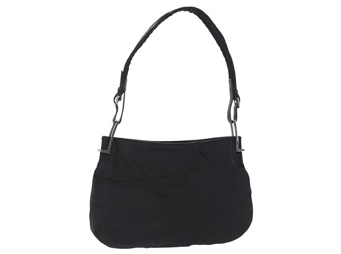 Bolsa de Ombro GUCCI Canvas Preto 001 3193 Auth gh2266