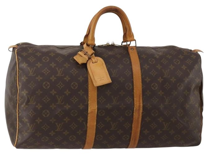 LOUIS VUITTON Bolso Boston Monogram Keepall 55 M41424 LV Auth 192275 Monograma