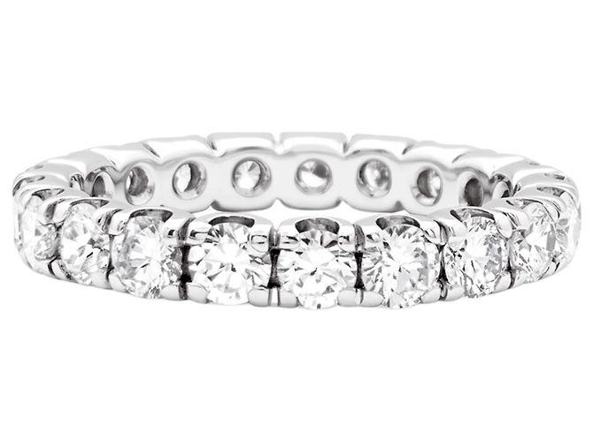 Autre Marque Fede eternity completa in oro bianco e diamanti