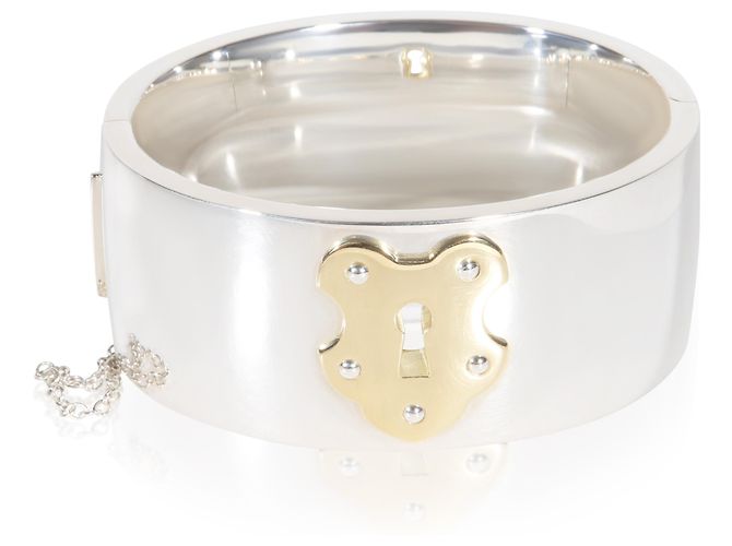 Pulseira Wide Lock em Ouro Amarelo e Prata de Lei Tiffany & Co.