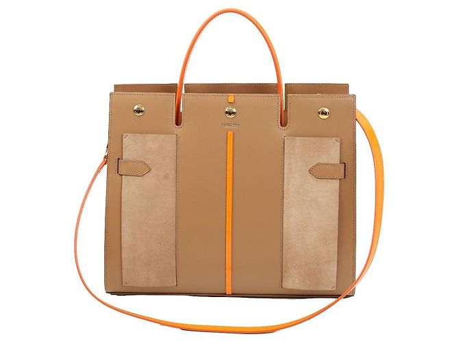 Borsa BURBERRY Two-Handle Medium da donna Marrone 