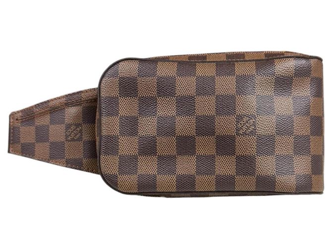 Borsa a tracolla Louis Vuitton Geronimos Damier Marrone