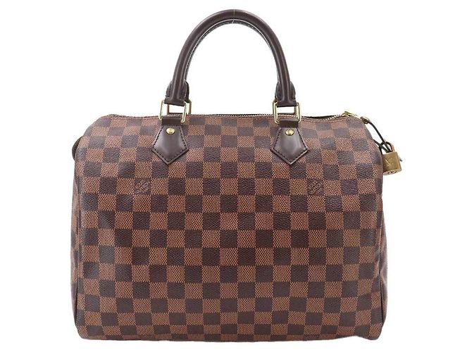 Bolsa Louis Vuitton Speedy 30 Damier Marrom Damier ebene