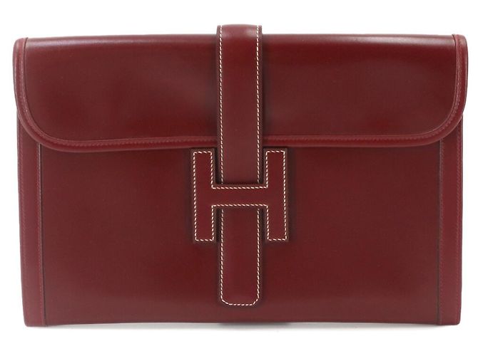 Hermès Pochette Hermes Jige PM Bordeaux