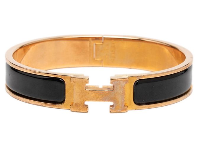 Hermès Bracciale Click H GM Hermes Nero D'oro 