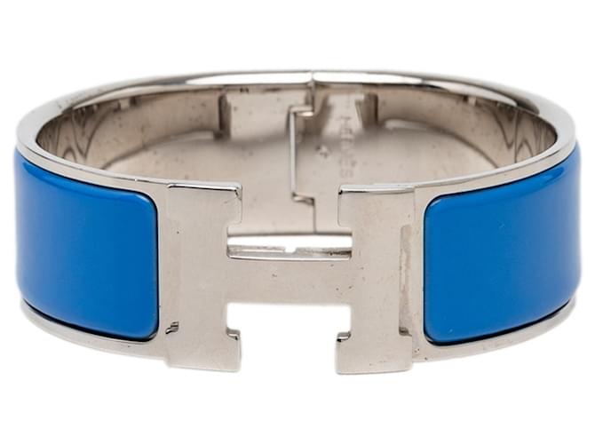 Hermès Bracciale Hermes Clic Clac H PM Argento Blu 