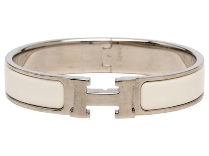 Hermès Bracelet Click H PM Hermes Argenté Écru 
