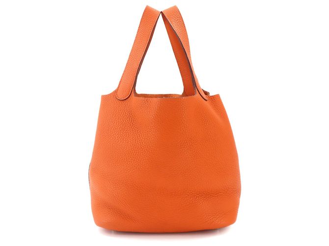 Hermès Sac à main Hermes Picotin Lock MM Orange