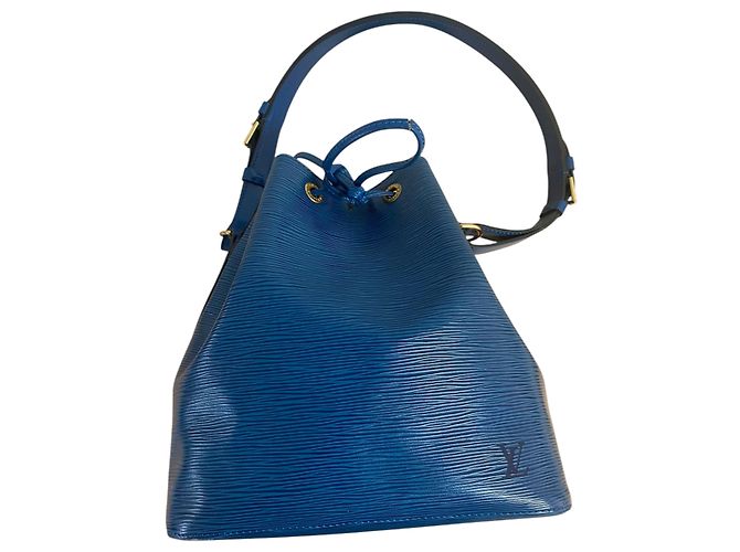 Louis Vuitton Noé in pelle Epi blu