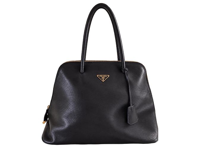 Prada Borsa in pelle nera Nero 