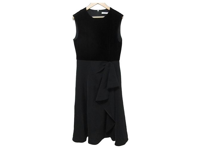 Autre Marque Noelle Kleid FOXEY NEW YORK Samtkleid Schwarz