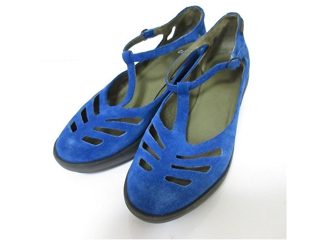 Autre Marque Chaussures Mary Jane à semelles compensées en daim CAMPER Covent Pillow