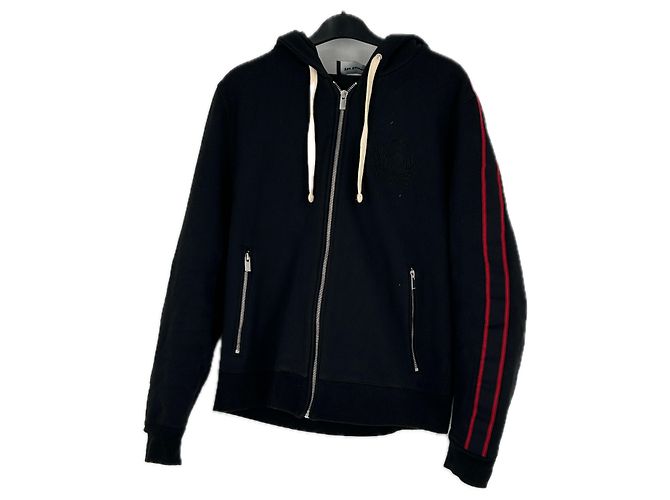 The Kooples Kapuzenpullover Schwarz Baumwolle