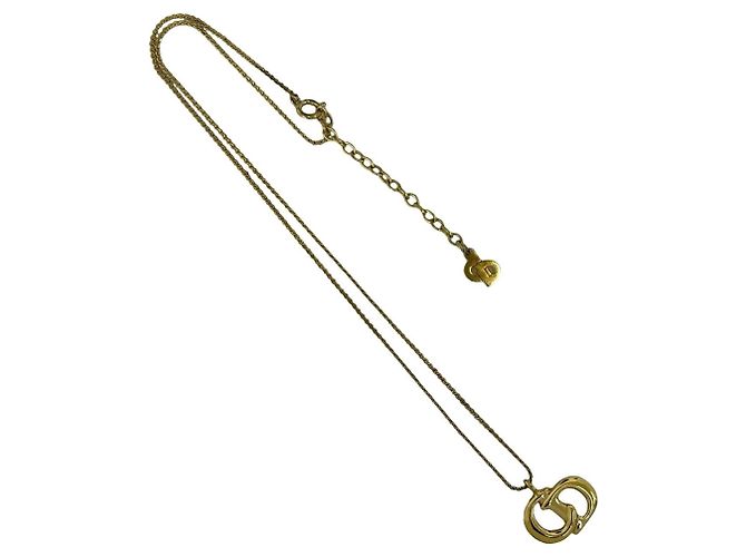Collana Christian Dior Vintage CD Logo D'oro