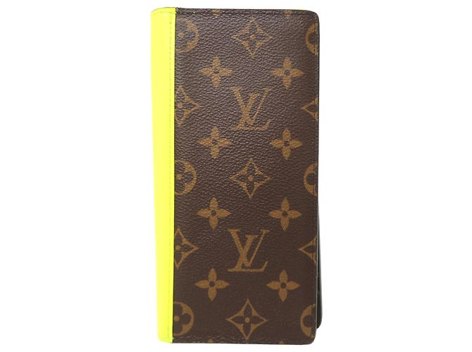 Cartera larga Brazza para hombre Louis Vuitton Amarillo