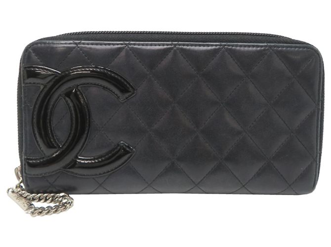 Cartera larga Chanel Cambon Line Negro