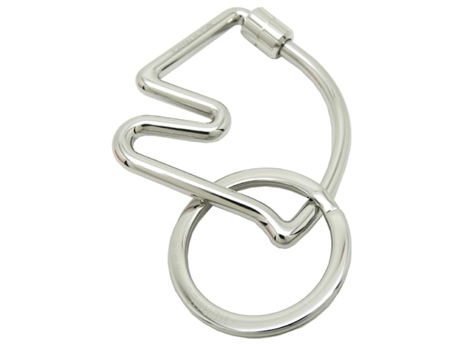 Hermès Hermes Cheval Keyring Silvery 