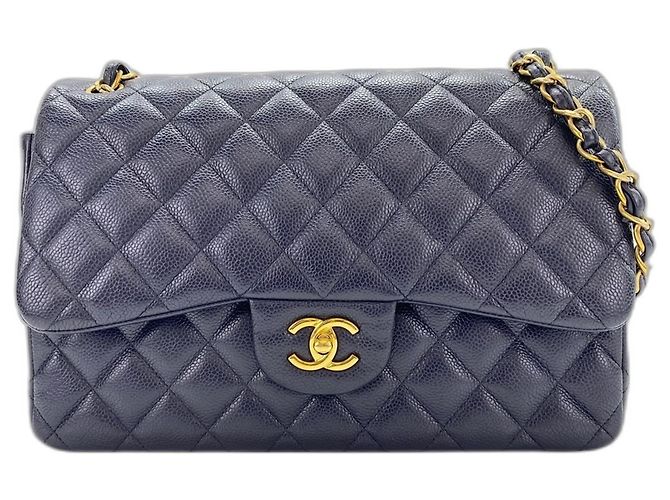 Borsa a Spalla Chanel Matelassé 30 Navy Blu navy